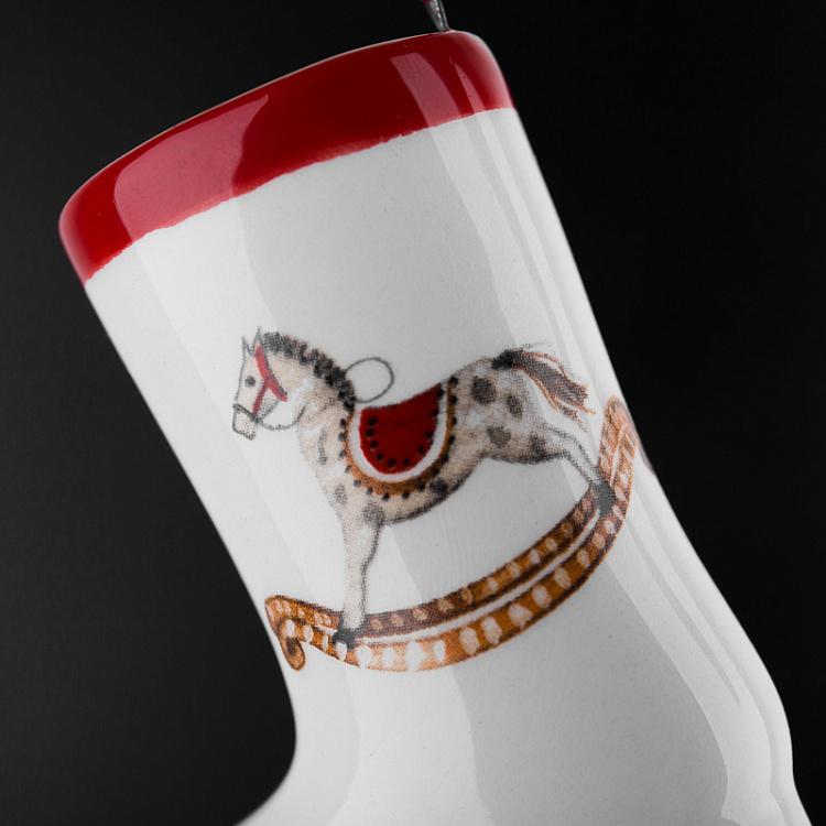 Набор из трёх ёлочных игрушек Колокольчик, сапог и шар Set Of 3 Bell/Sock/Ball 7 cm