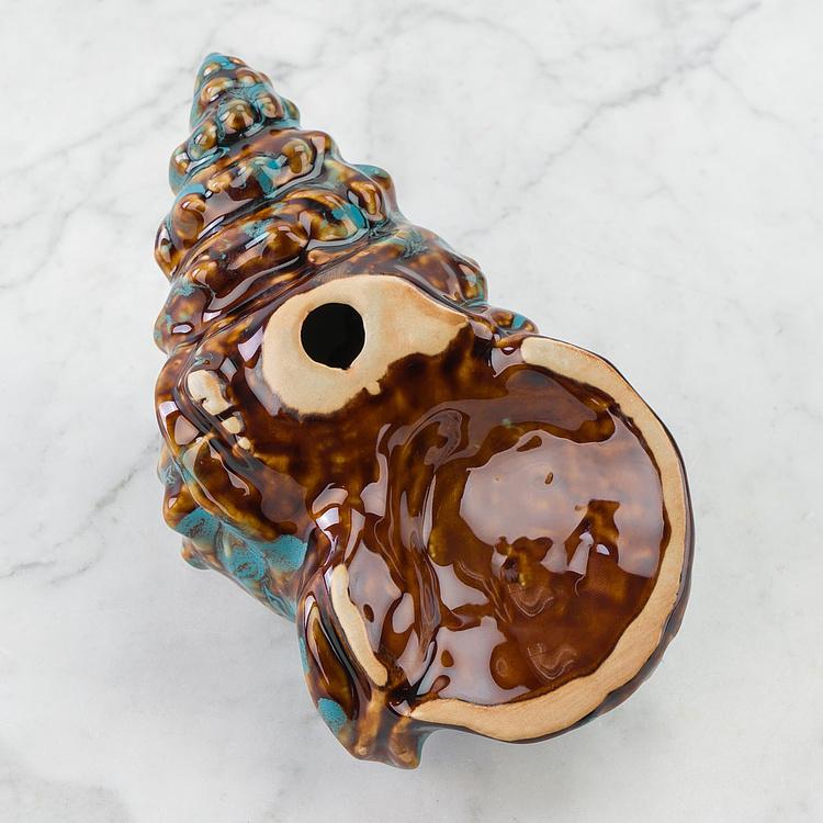 Статуэтка Синяя ракушка, M Decoration Shell Blue Medium
