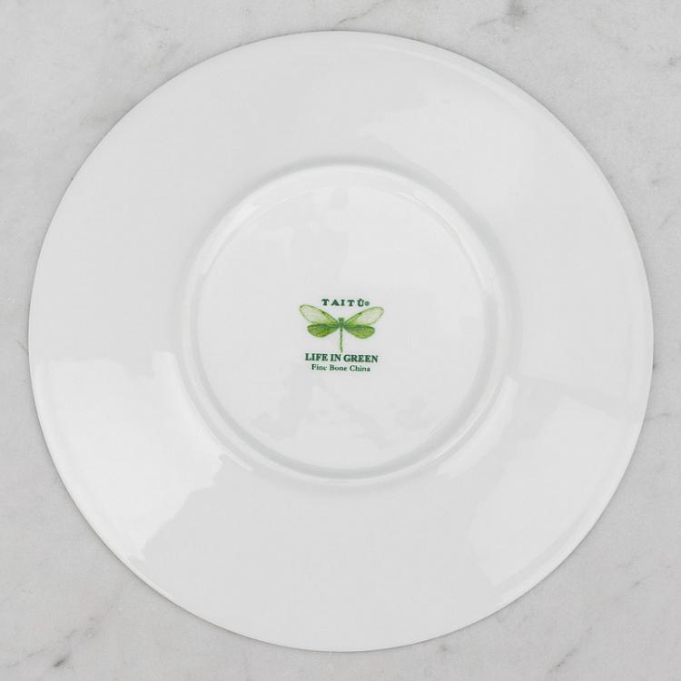 Чайная пара Зелёная жизнь Life In Green Tea Cup And Saucer