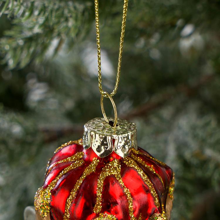 Набор из двух ёлочных игрушек Мышиный король и Щелкунчик Set Of 2 Glass Mouse King And Nutcracker 16,5 cm