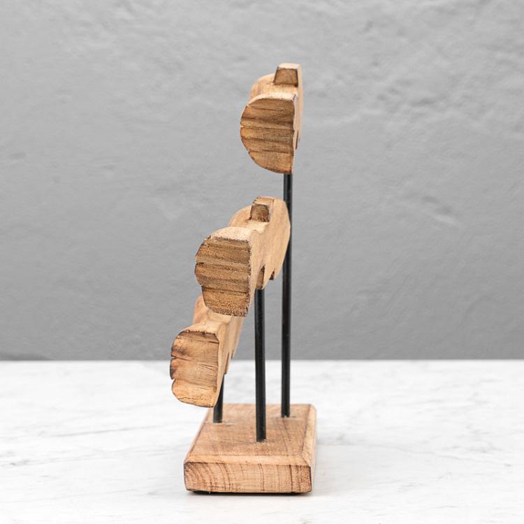 Статуэтка из дерева манго Рыбы Decorative Object Fish Mango Wood