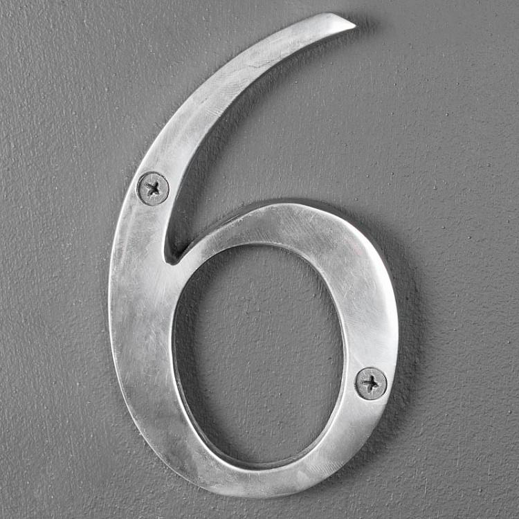Металлическая цифра 6 Number 6