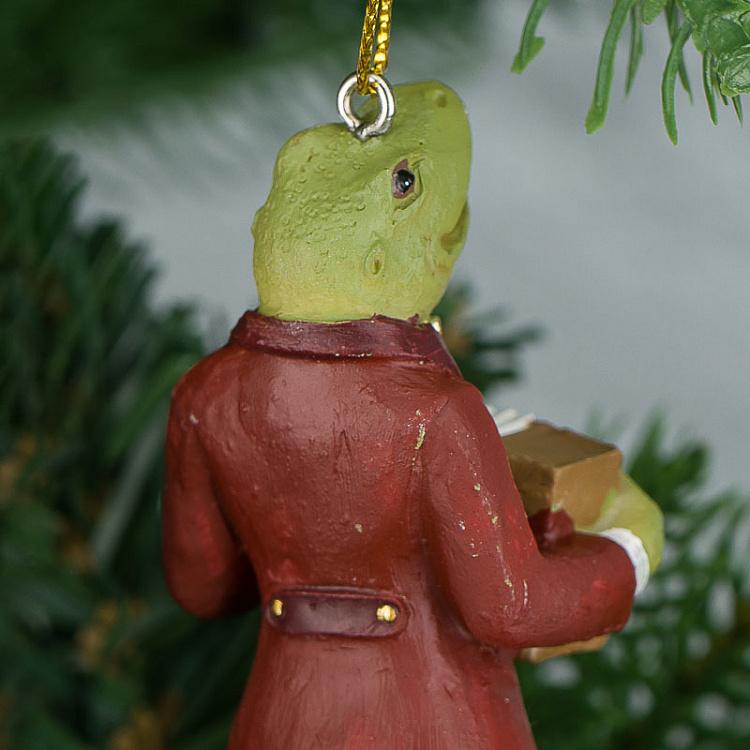 Набор из двух ёлочных игрушек Музыканты лягушка и бегемот Set Of 2 Musicians Frog Hippo 10,5 cm