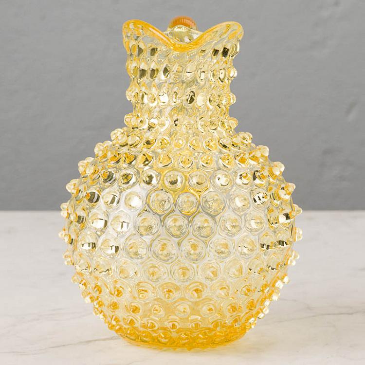 Солнечно-желтый кувшин Диамант Pitcher Hobnail Sun Yellow Large