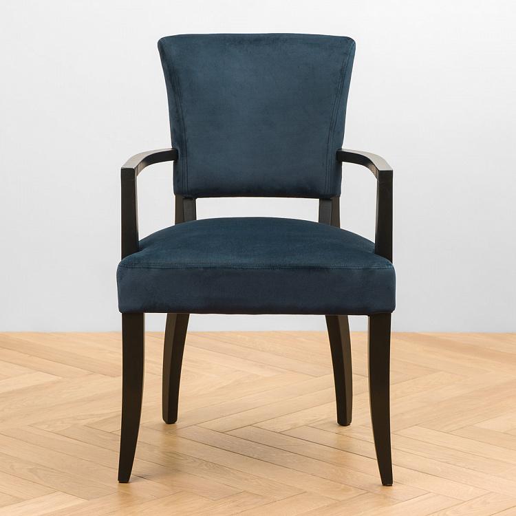 Стул Мами с подлокотниками, чёрные ножки Mami Dining Chair With Arms, Oak Black