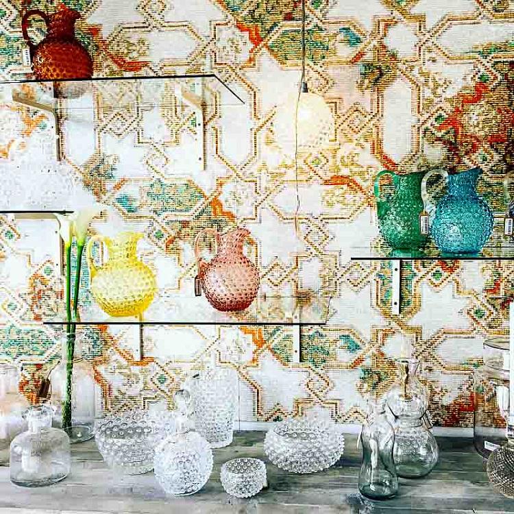 Солнечно-желтый кувшин Диамант Pitcher Hobnail Sun Yellow Large