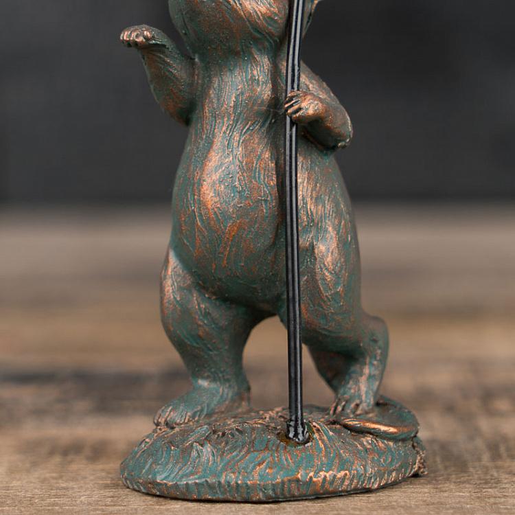 Набор из трёх статуэток Мыши с цветками Set Of 3 Small Mouses With Flowers