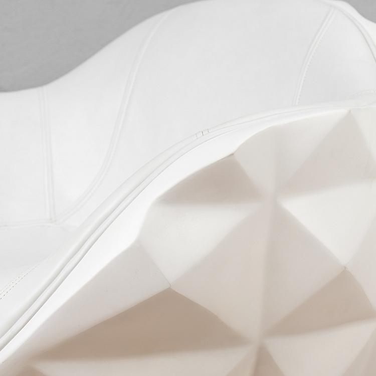 Вращающееся кресло Майнз белое матовое Mines Chair, Matte White