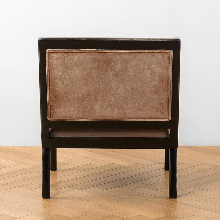 Кресло бархатное Сафари Embroidered Armchair