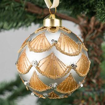 Seashells Ball Gold 8 cm