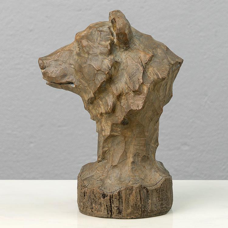 Статуэтка Голова бурого медведя Bear Head Brown
