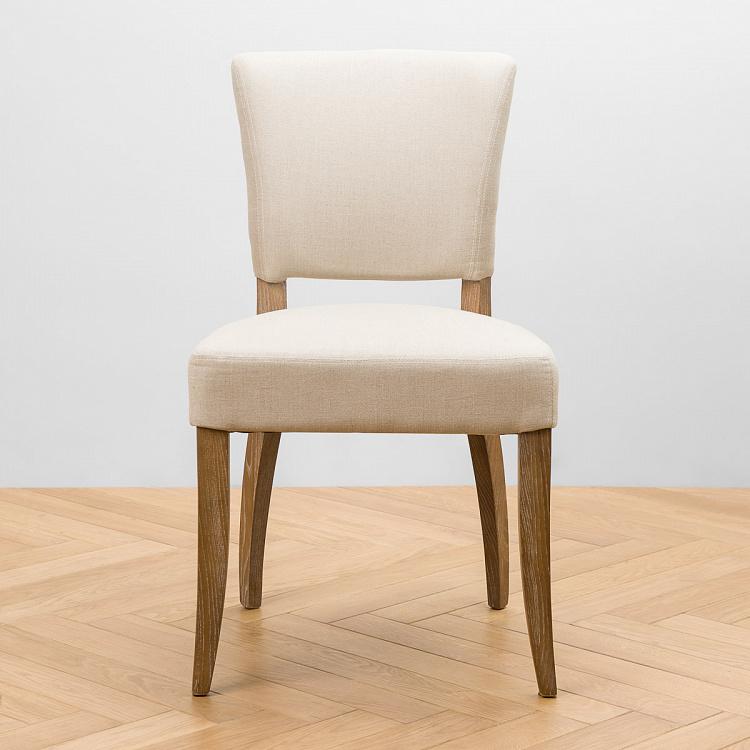 Стул Мами с заклёпками, песочные ножки Mami Dining Chair With Studs, Oak Sandwashed
