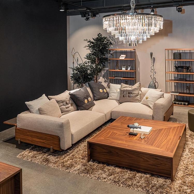 Угловой диван Позитано с полкой за спинкой Positano Group With Shelf