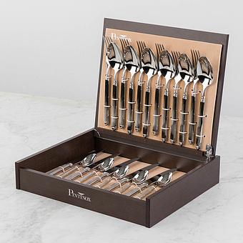 Set Of 24 Cutlery Pieces Ellade Wooden Box