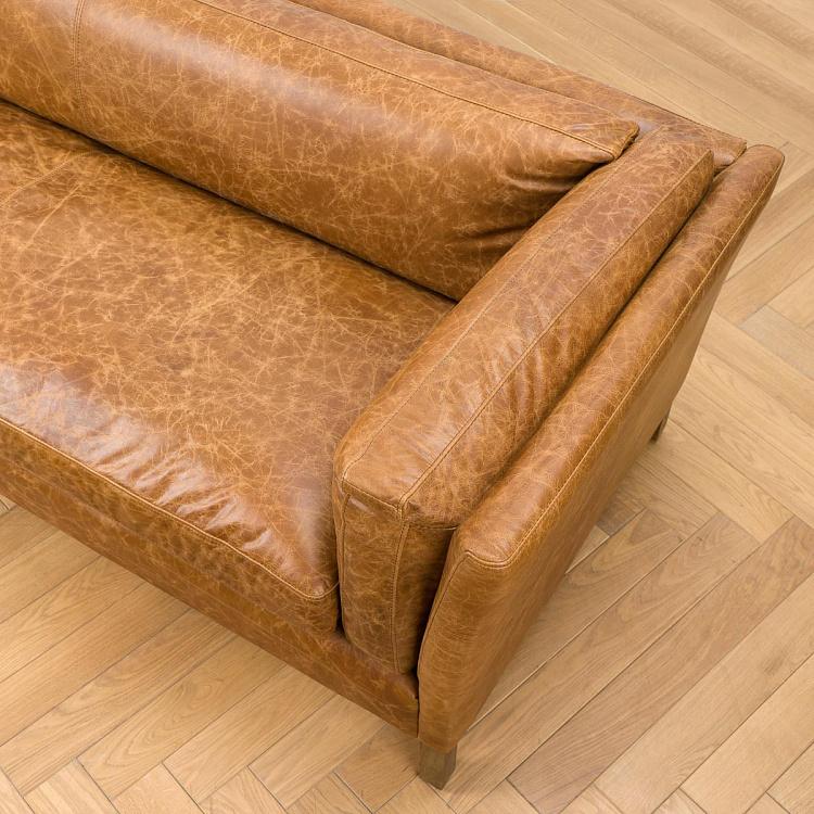 Трёхместный диван Томми, светлые ножки Tommy 3 Seater, Light Brown Wood D