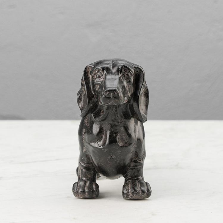 Статуэтка Антрацитовая такса Dachshund Anthracite