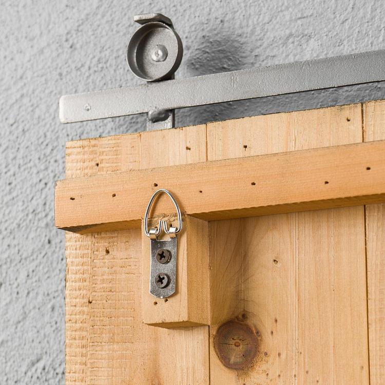 Настенные часы из крашеного дерева Барни Barney Black Pine Clock