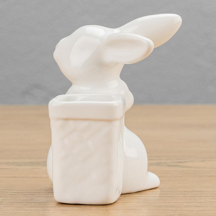 Подставка для зубочисток Кролик с туеском Rabbit With Box Toothpick Holder