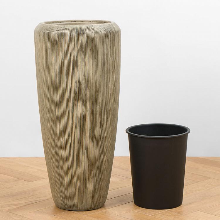 Высокое кашпо Эффектори Вау капучино, S Effectory Wow Tall Pot Cappuccino Small