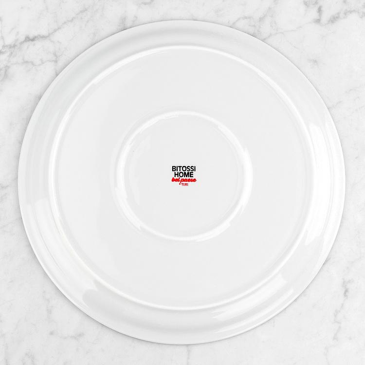 Тарелка для пиццы Красивая страна Прекрасная Bel Paese Pizza Plate La Bellissima