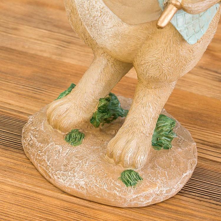 Новогодняя фигурка Опаздывающий кролик Too Late Rabbit Cream Blue 41 cm