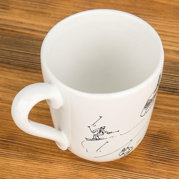 Набор из трёх кружек Горнолыжное путешествие Set Of 3 Mugs Ski Trip