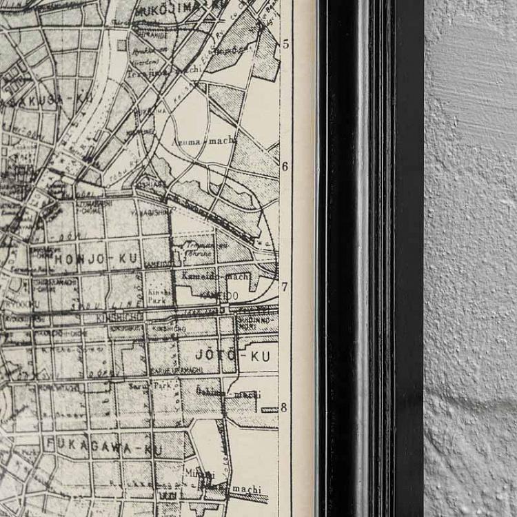 Картина-принт Карта Токио, S Map Tokyo Small