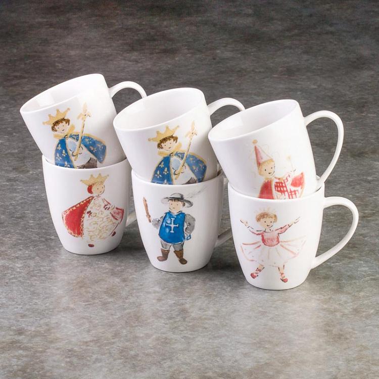 Набор из шести чашек Дети Set Of 6 Small Mugs Kids