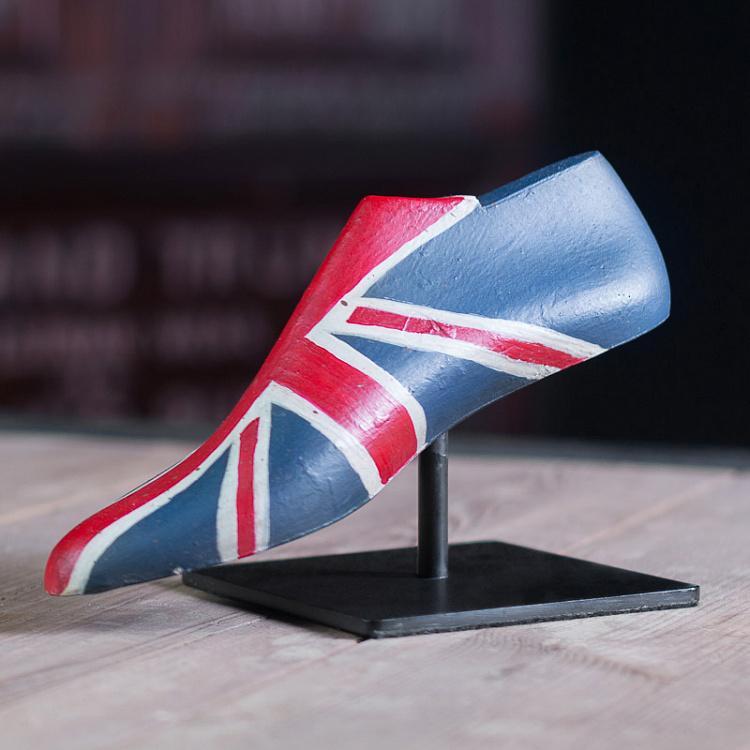 Статуэтка обувная колодка, S Shoe Mould Blue And Red Small