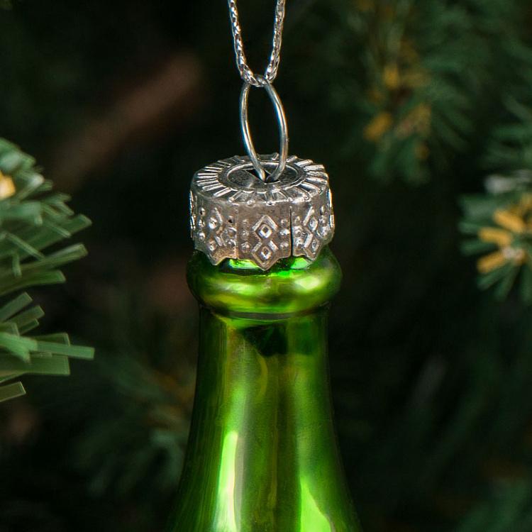 Ёлочная игрушка Шампанское в ведре со льдом Glass Hanger Champagne Cooler 14,5 cm