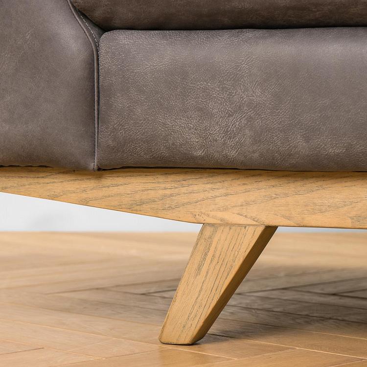 Трёхместный диван Патрик, светлые ножки Patrick 3 Seater, Oak Brown