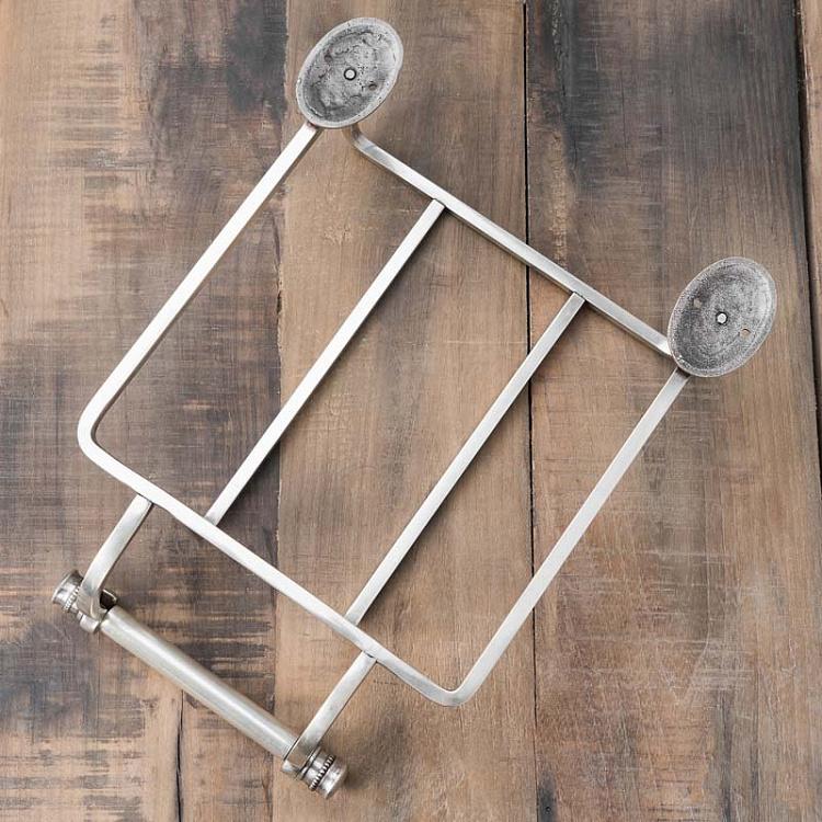 Держатель туалетной бумаги и журналов цвета состаренного серебра Beaded Magazine Toilet Roll Holder Antique Silver