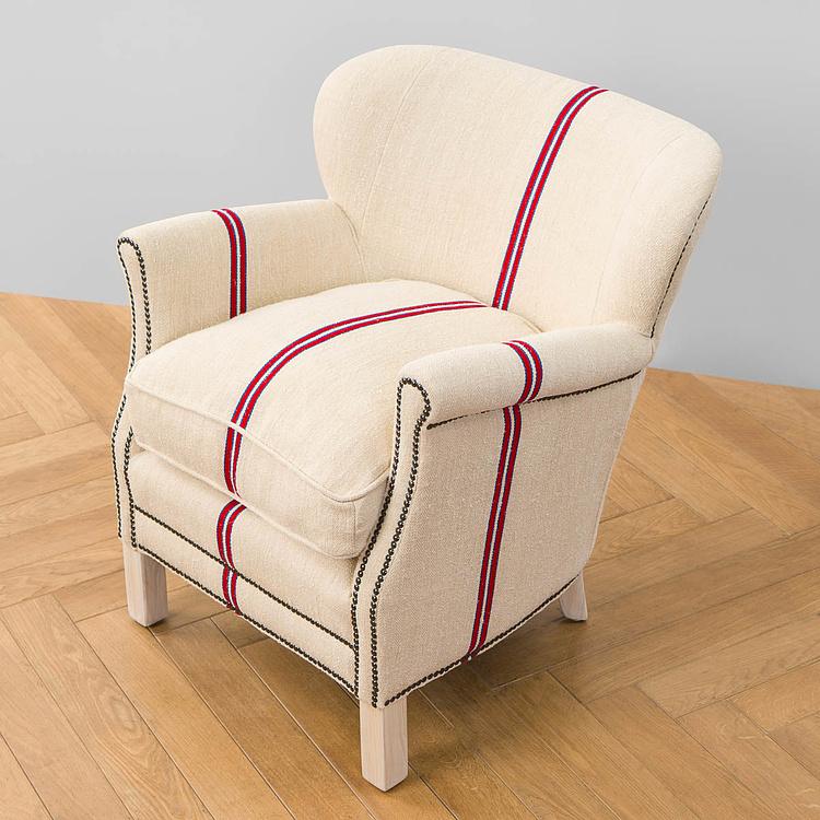 Кресло Тёрнер в обивке из винтажных хлопковых мешков Turner Armchair