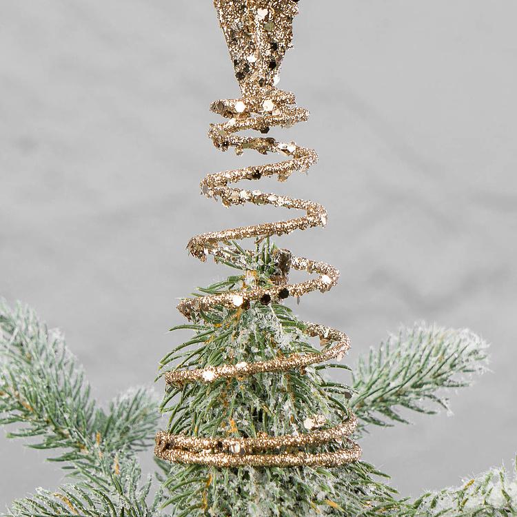 Верхушка на ёлку Звезда цвета шампань Star Tree Topper Champagne 33 cm