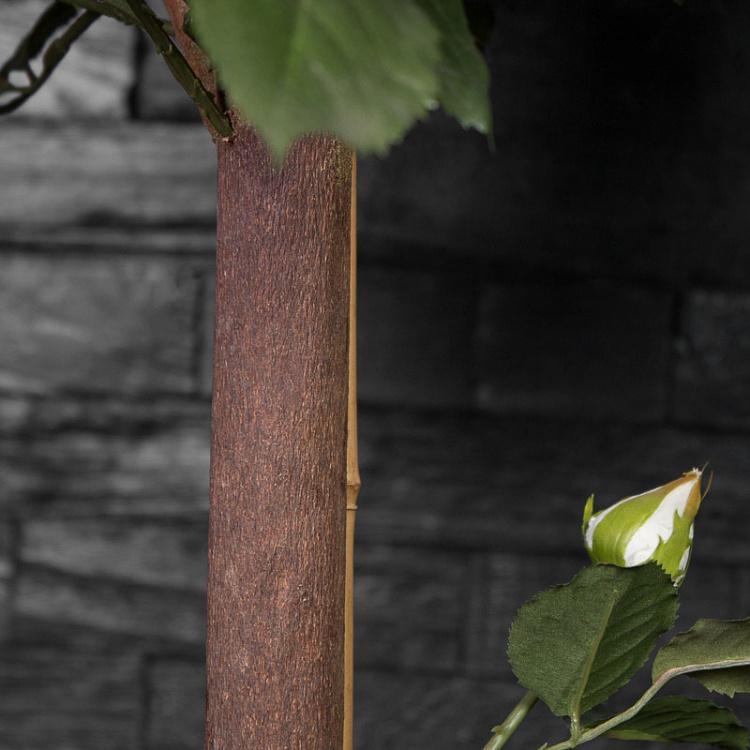 Искусственное дерево с белыми розами, M Rose Ball Tree White 120 cm