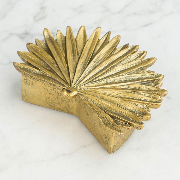 Шкатулка Пальмовый лист Tropical Leaf Box Gold