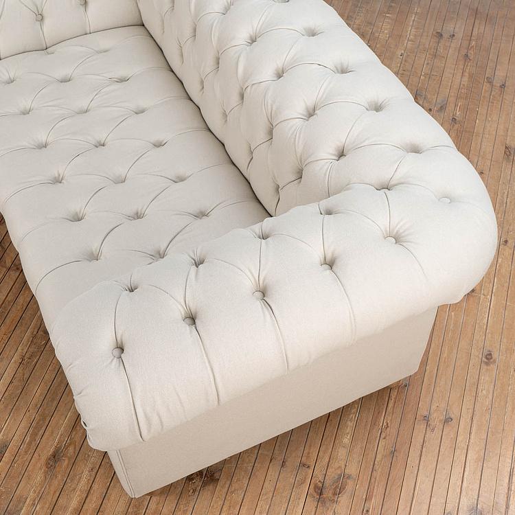 Двухместный льняной диван Вестминстер Классика Westminster Button 2 Seater Linen