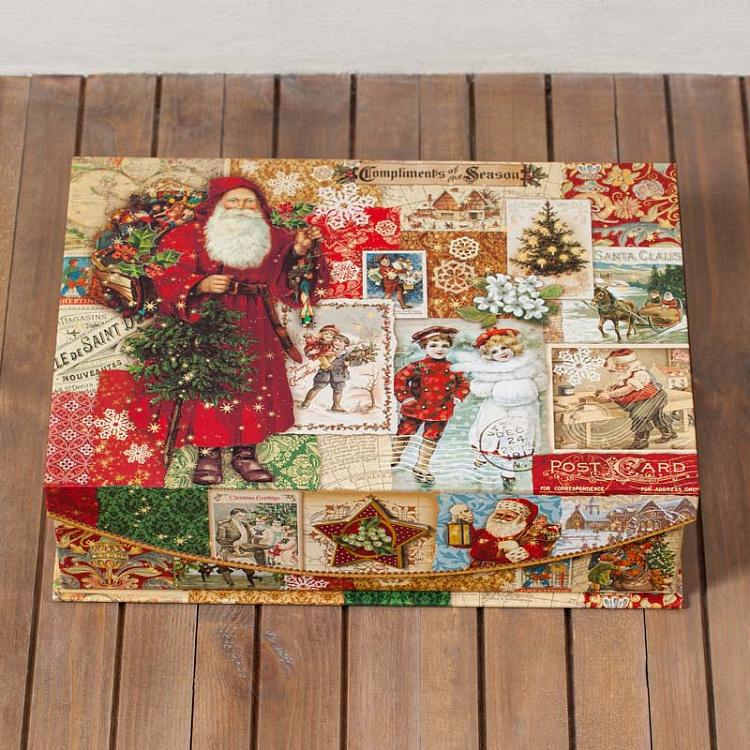 Подарочная коробка Рождество, L Nest Flip Top Box Xmas Victoriana Large