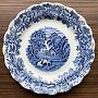 Винтажная тарелка Vintage Plate Blue White Medium 2