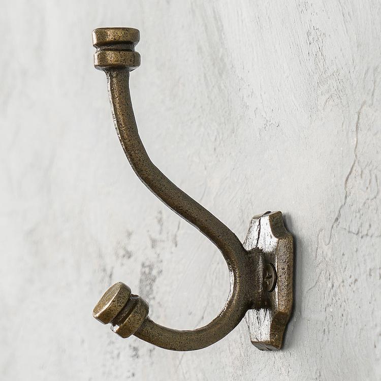 Двухрожковый чугунный крючок Симпл Simple Cast Iron Hook