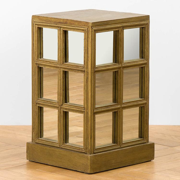 Прикроватный столик с зеркалами Фенестра  Fenestra Side Table