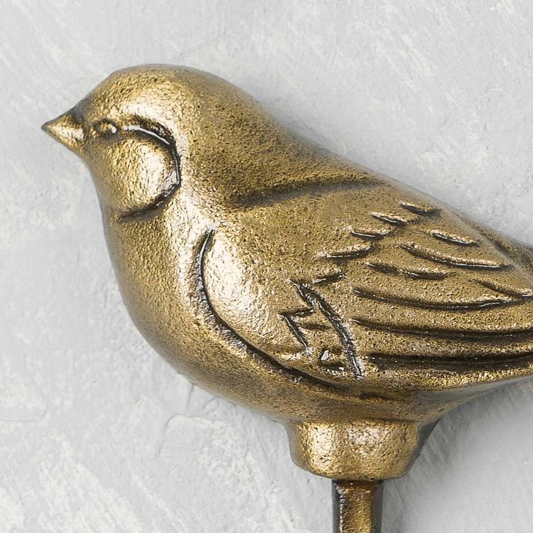 Винтажный крючок Птица Antique Bird Metal Hook
