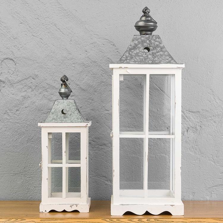 Набор из двух подсвечников-фонарей Эвелин Set Of 2 Enclosed Square Lanterns Evelyn