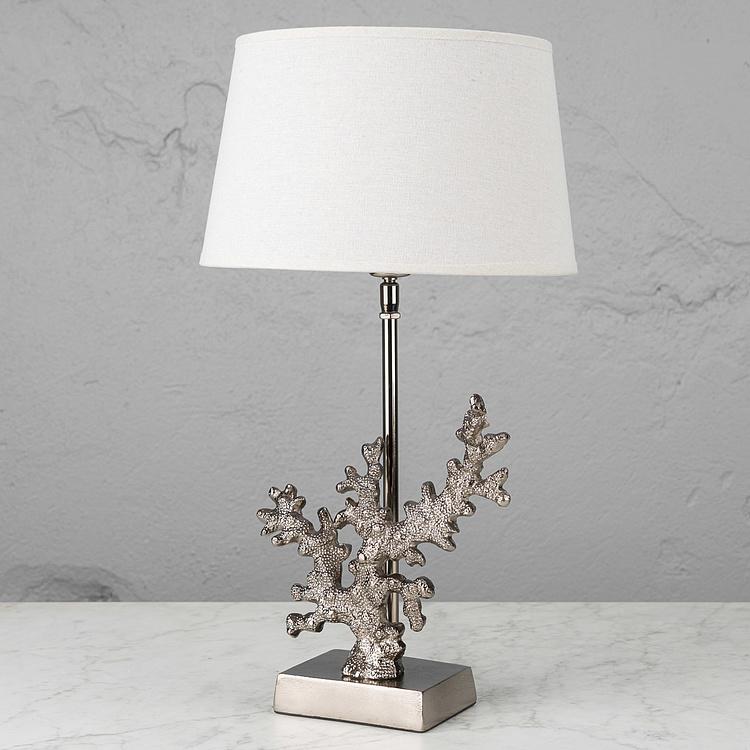 Настольная лампа с абажуром Коралл Aluminium Coral Table Lamp With Shade