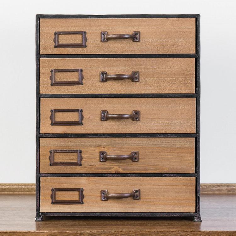Органайзер для документов с пятью ящиками Small Document Shelf With 5 Drawers
