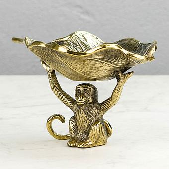Monkey Tray Brass