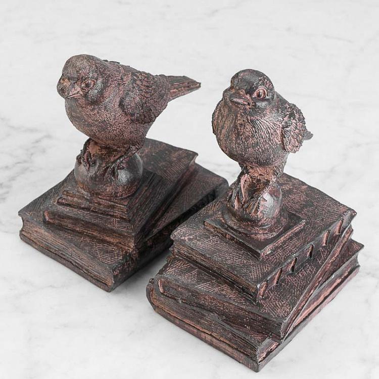 Набор из двух держателей для книг Птицы Bookend Birds