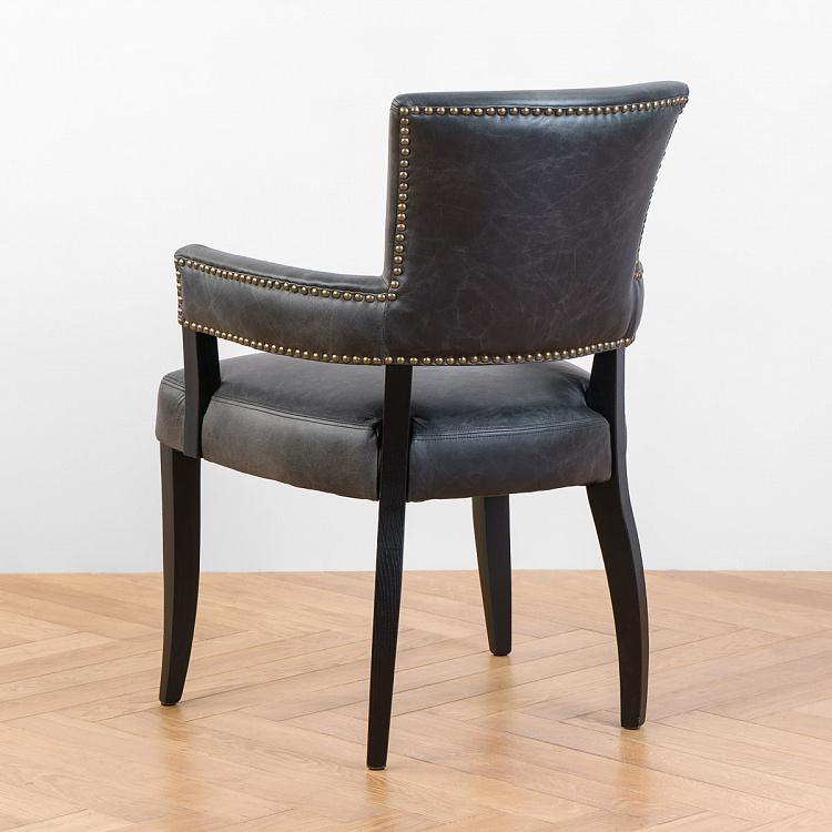 Стул Ньюпорт с подлокотниками, чёрные ножки Newport Dining Chair, Oak Black