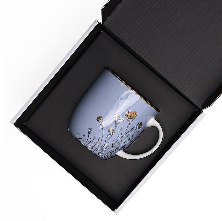 Голубая кружка с цветами Африка Africa Cup Flowers Blue