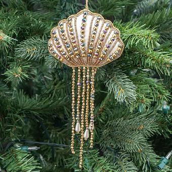 Embroidery Beads Jellyfish Gold/Multi 11 cm